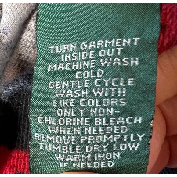 Lauren Ralph Lauren Shirt Womens XL Red Aztec Print Fleece Long Sleeve* - Picture 9 of 13